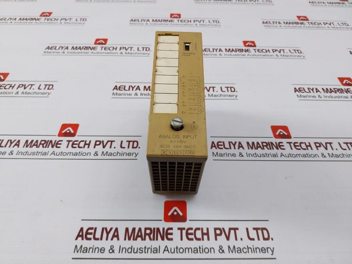 Siemens 6es5 464-8mc11 Analog Input Module 4x ±10v
