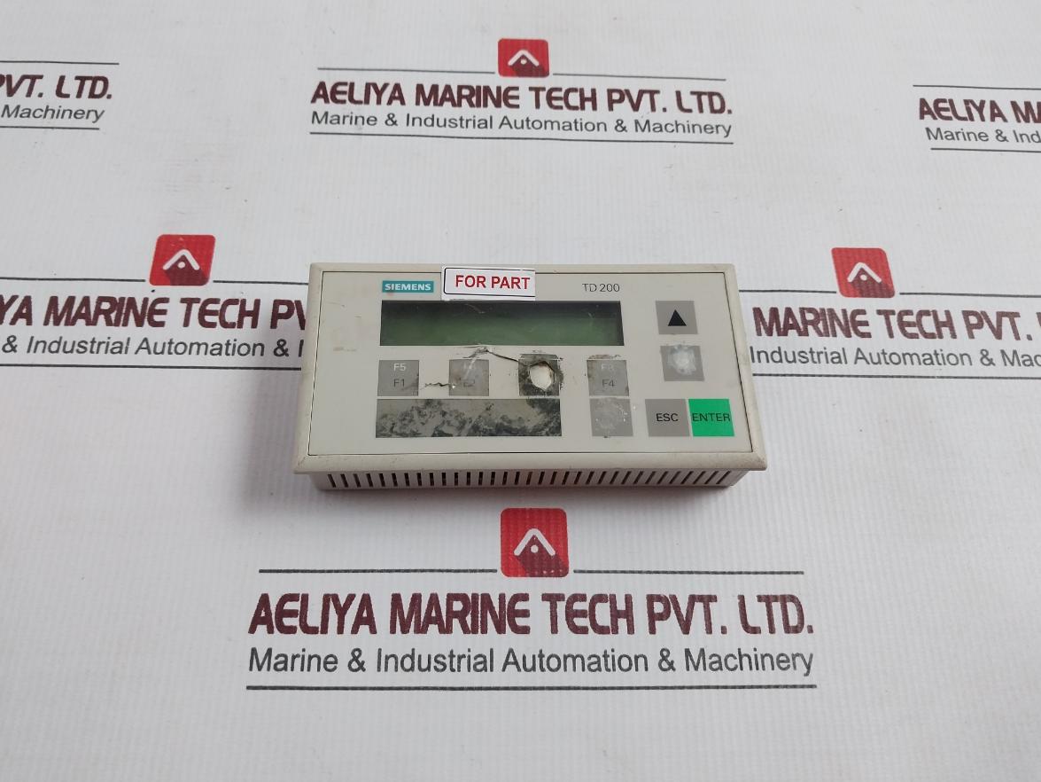 Siemens 6Es7 272-0Aa30-0Ya1 Simatic S7 Text Display Panel Td 200 (Not Working)