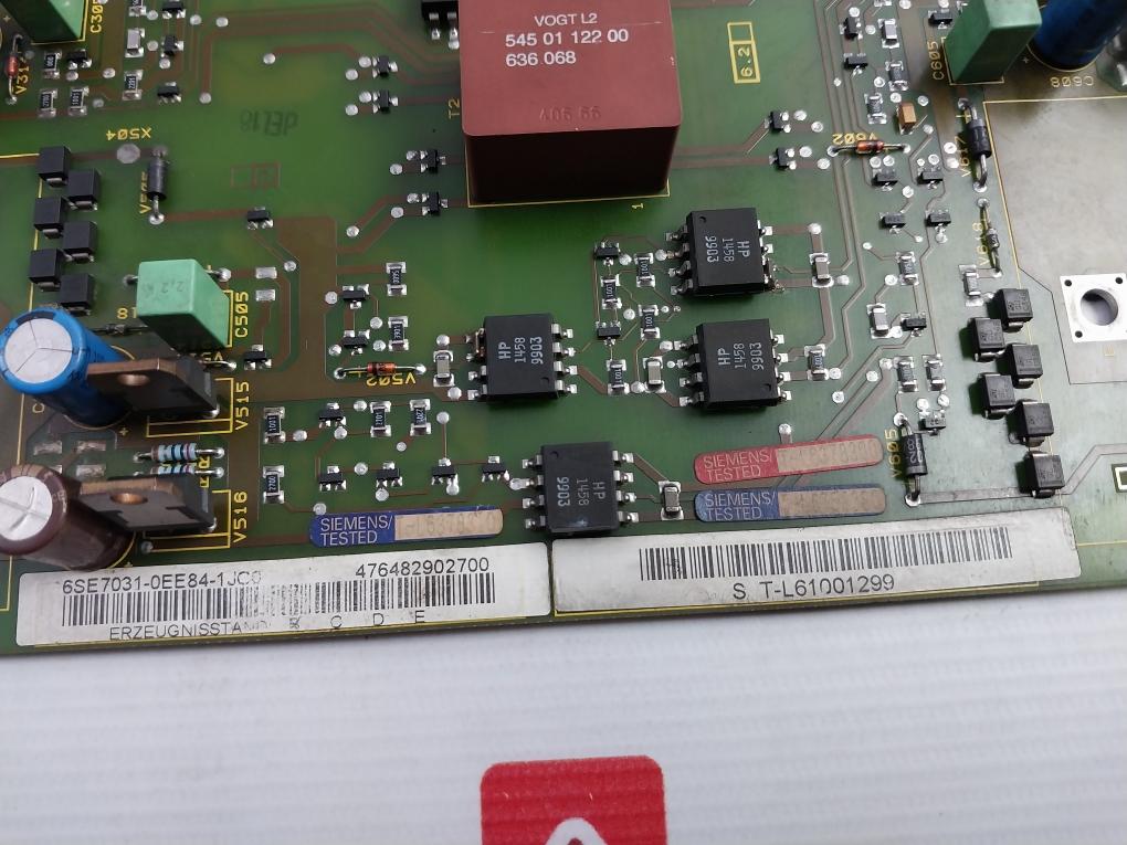 Siemens 6Se7031-0Ee84-1Jc0 Inverter Control Module 94V-0