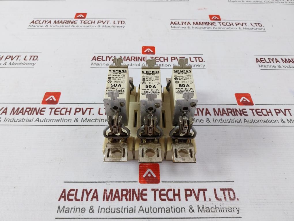 Siemens Gr00 3Nh4 030 Fuse With Base 160A/600V 50A Nh00-gl/Gg
