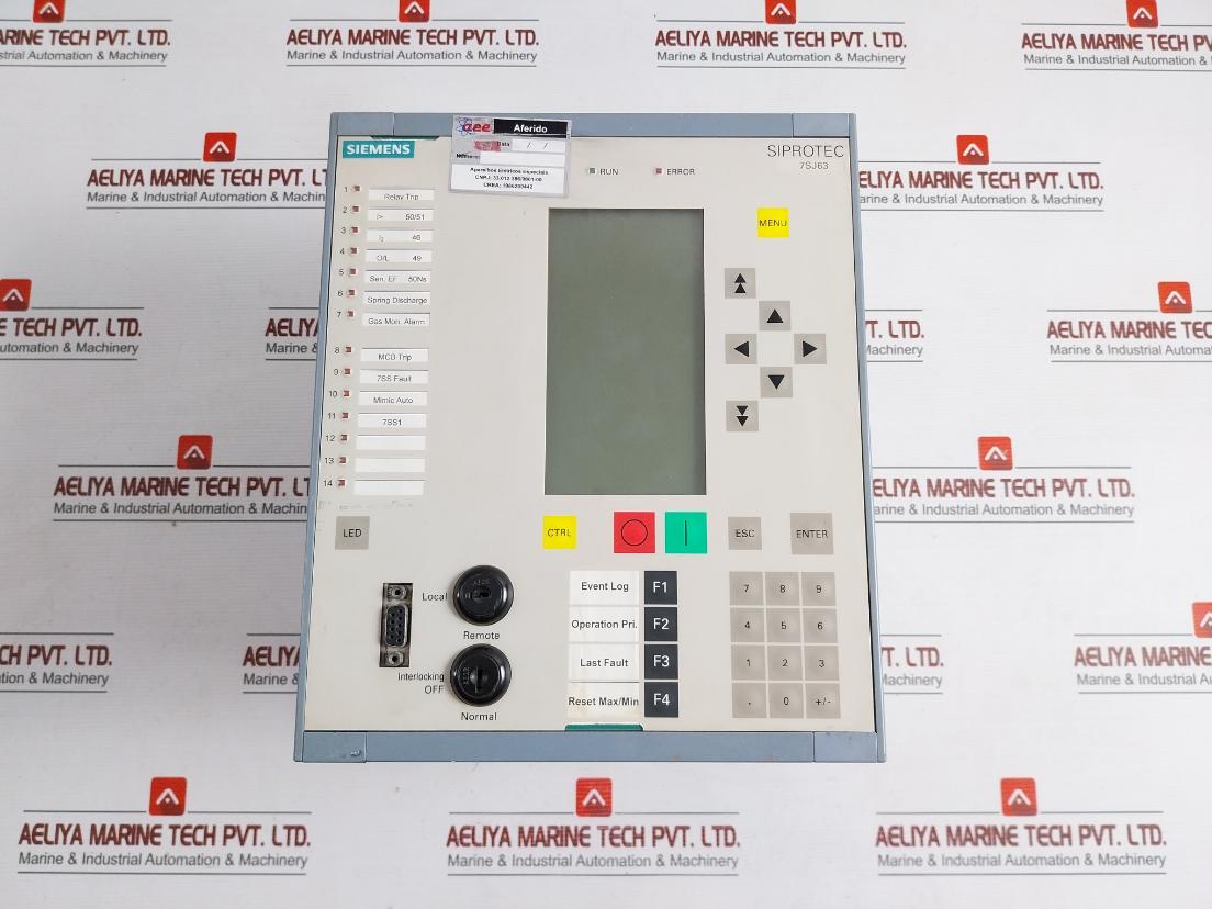 Siemens Multifunction Protective Relay 7sj6311-5eb92-3fg0-L0b/Ee