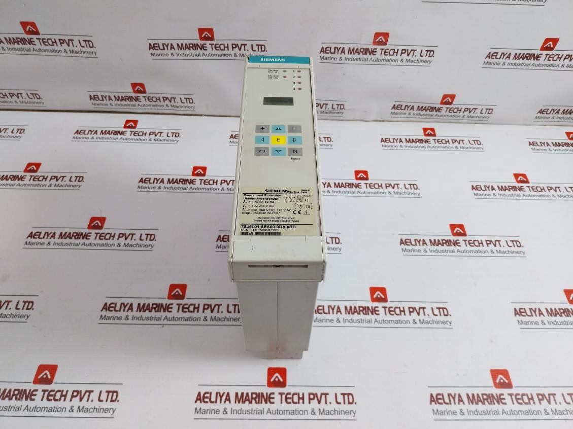 Siemens Overcurrent Protection Module 7sj6001-5ea00-0da0/Bb 50-60 Hz