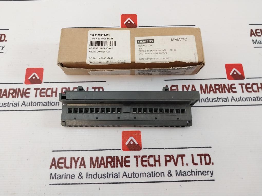 Siemens Simatic 6Es7 392-1Aj00-0Aa0 Front Connector New