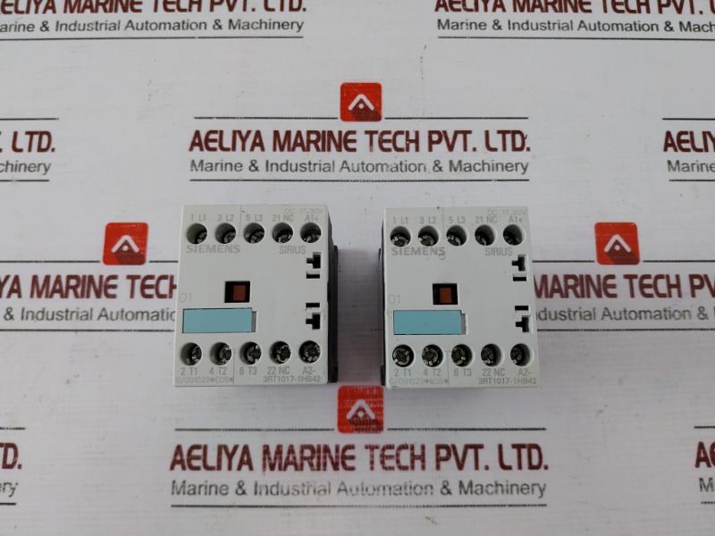 Siemens Sirius 3Rt1017-1Hb42 Power Contactor Dc 17…30V 20A 600Vac