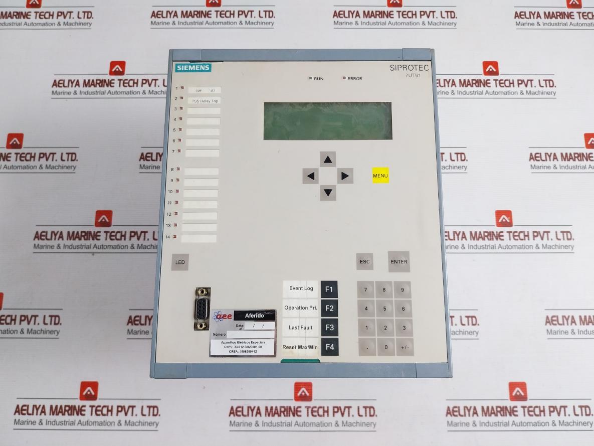 Siemens Transformer Differential Protection 7ut6131-5eb92-1aa0-L0b/Ff 50-60hz