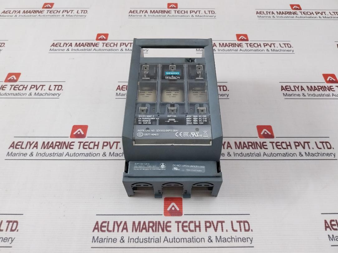 Siemens 3Np1133-1Ca10 Fuse Switch Disconnector 50/60Hz 690Vac 120Ka