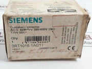 Siemens 3Rt1016-1Ag11 Sirius Contactor 16A 600V Ac 60Hz