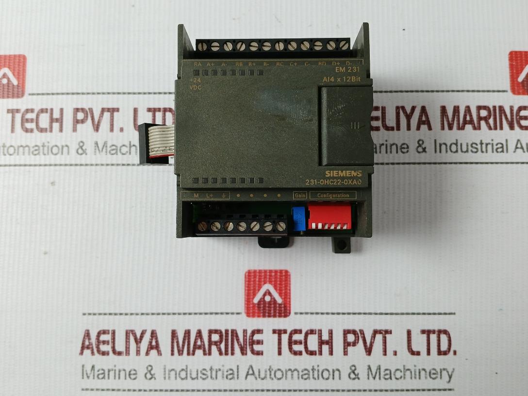 Siemens 6Es7 231-0Hc22-0Xa0 Analog Input Module Em 231 21-28 Vdc..