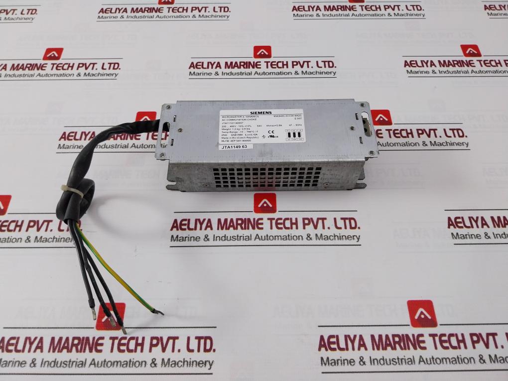 Siemens 6Se6400-3Cc00-4Ad3 Commutation Choke 200…480V 3Ac 3.5A