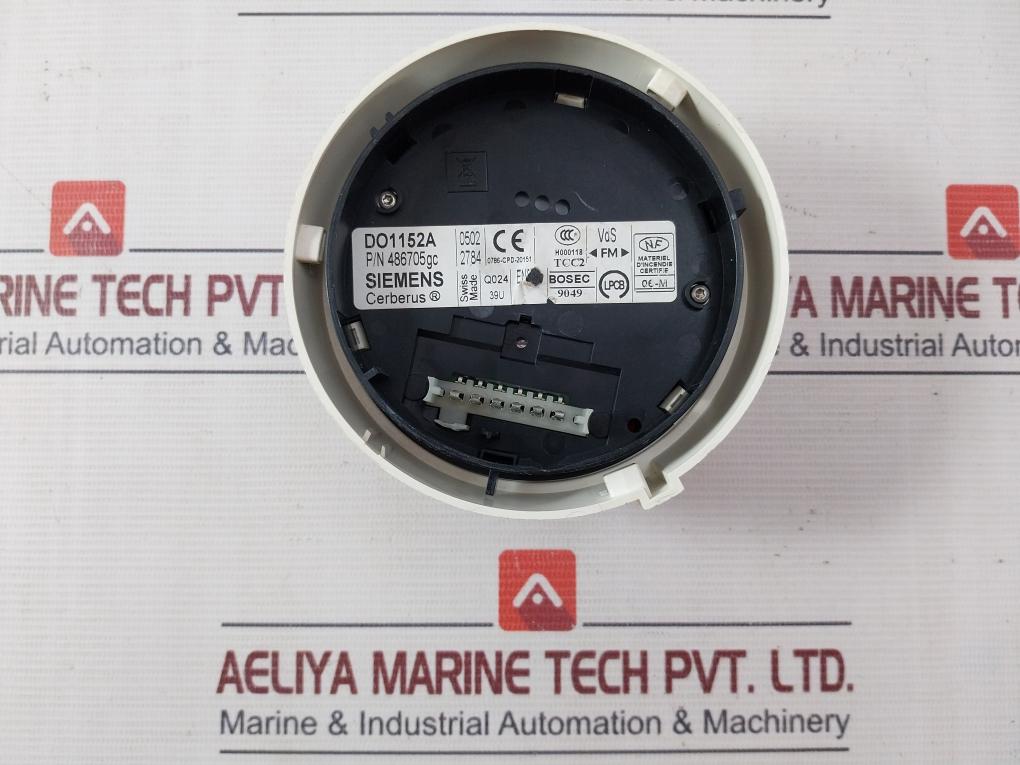 Siemens Do1152A Optical Smoke Detector 486705Gc.