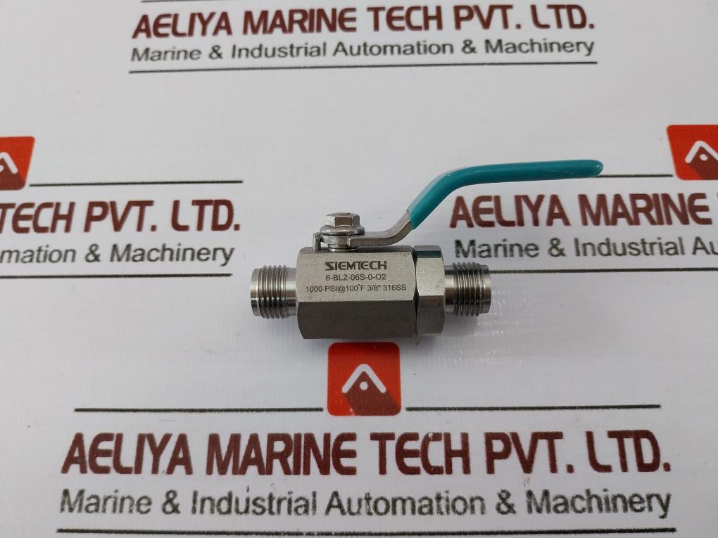 Siemtech 6-bl2-06S-0-o2 3/8 316Ss Fittings 1000 Psi @ 100°F