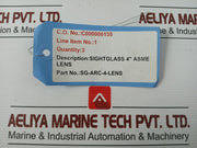 Sight Glass 4” Asme Lens Din 7080-25 By Maxos - Used