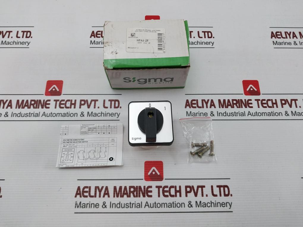 Sigma Spa1-25A Rotary Cam Switch New