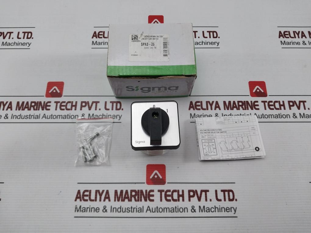 Sigma Spa3-25A Rotary Switch 50-60Hz New