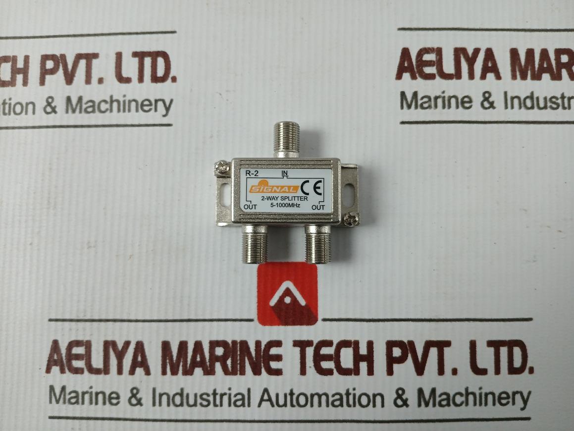 Signal 5-1000 Mhz Coax Cable Tv Antenna Tv Signal 2-way Splitter