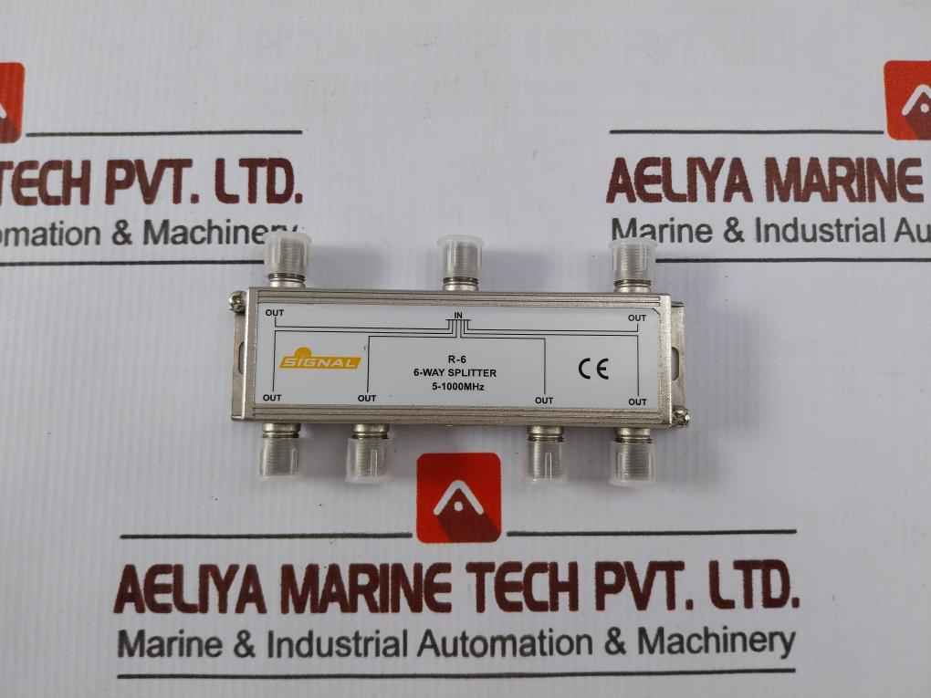 Signal R-6 6-way Splitter 5-1000Mhz Coaxial Cable