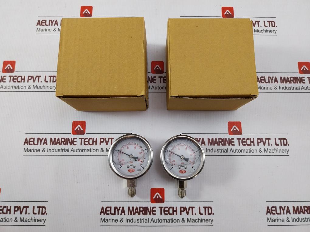 Simga Apple Simga -1 To 3 Bar Bottom Pressure Gauge 14 To 40 Psi – Aeliya Marine