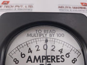 Simpson M-10485-3 Lincoln Panel Meter 8-0-8 Amperes Dc