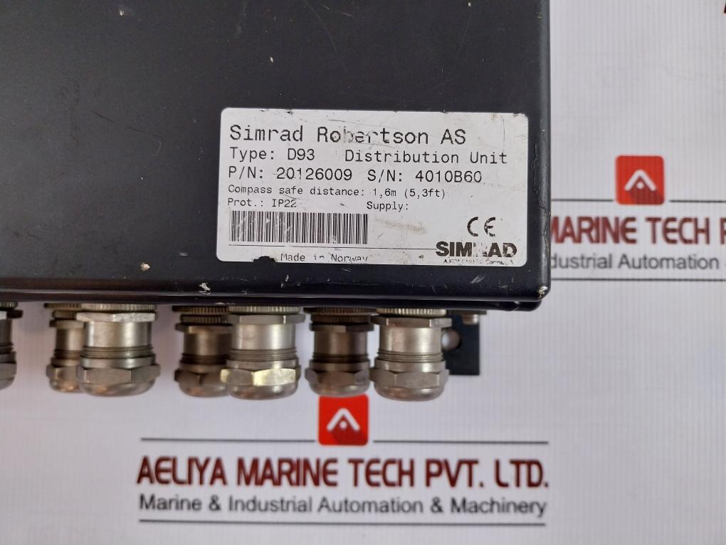 D93 Distribution Unit 20126678 Simrad Robertson 20126009