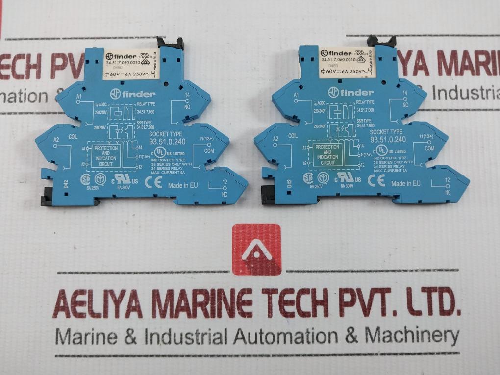 Slim Interface Relay Assembly 6a Finder 34.51.7.060