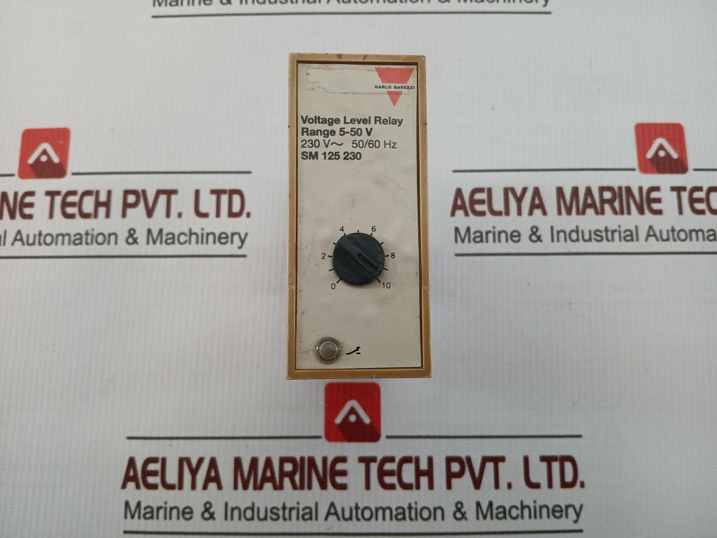 Sm 125 230 Voltage Level Relay 0-10,230v-50/60hz By Carlo Gavazzi