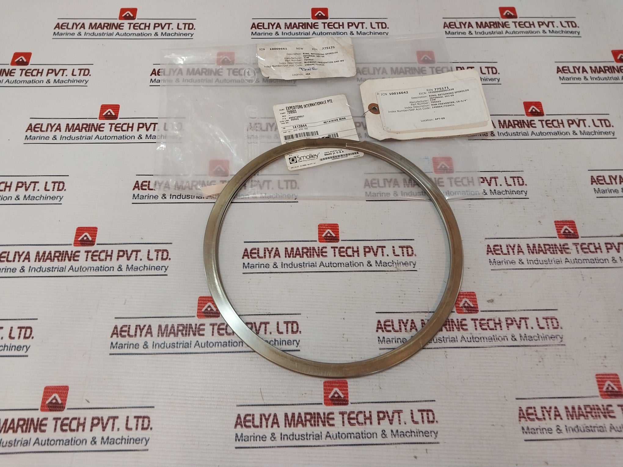 Smalley Whm-850-s02 Internal Seal Ring 709503 Rev: B
