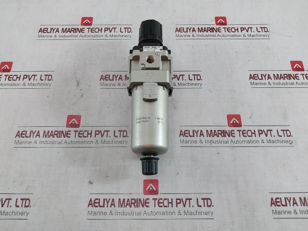 Smc Aw40-02Bg-2 Pneumatic Filter Air Pressure Regulator 0.05-0.85 Mpa 60°C