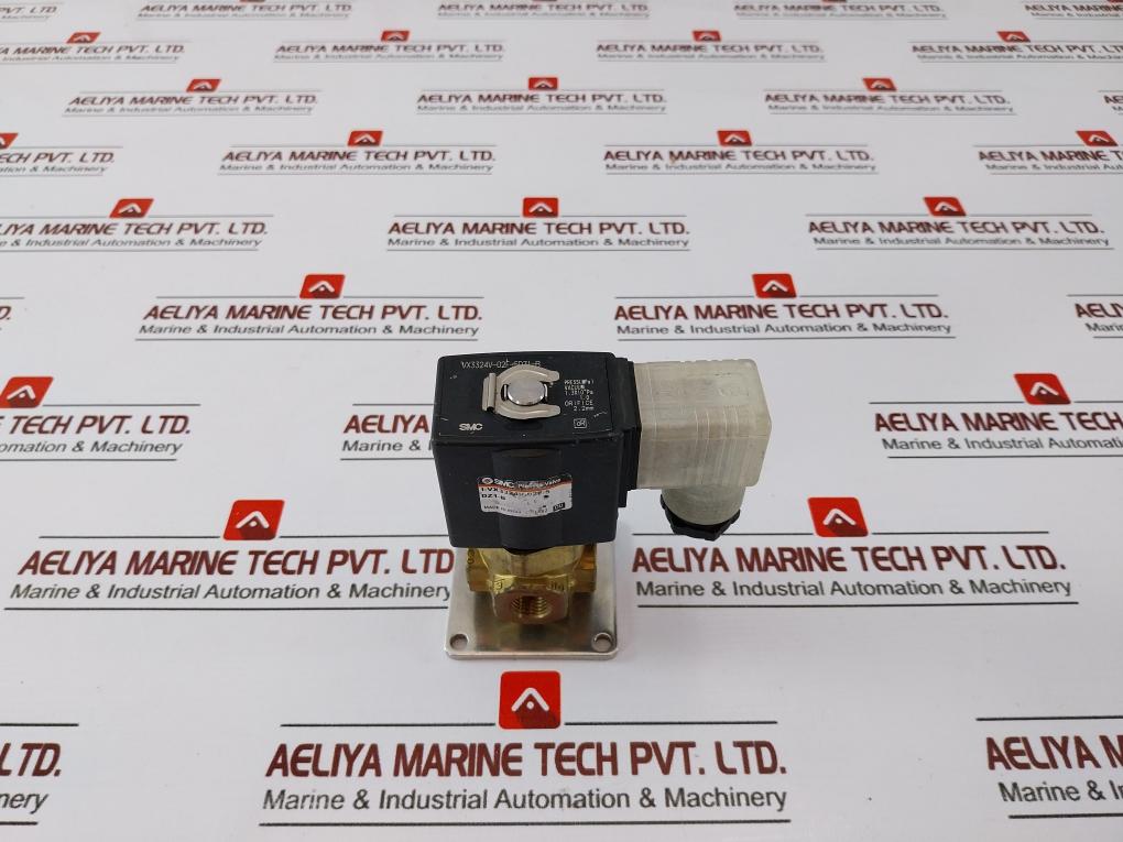 Smc Vx3324V-02F-5Dz1-b Direct Operated 3 Port Solenoid Process Valve 