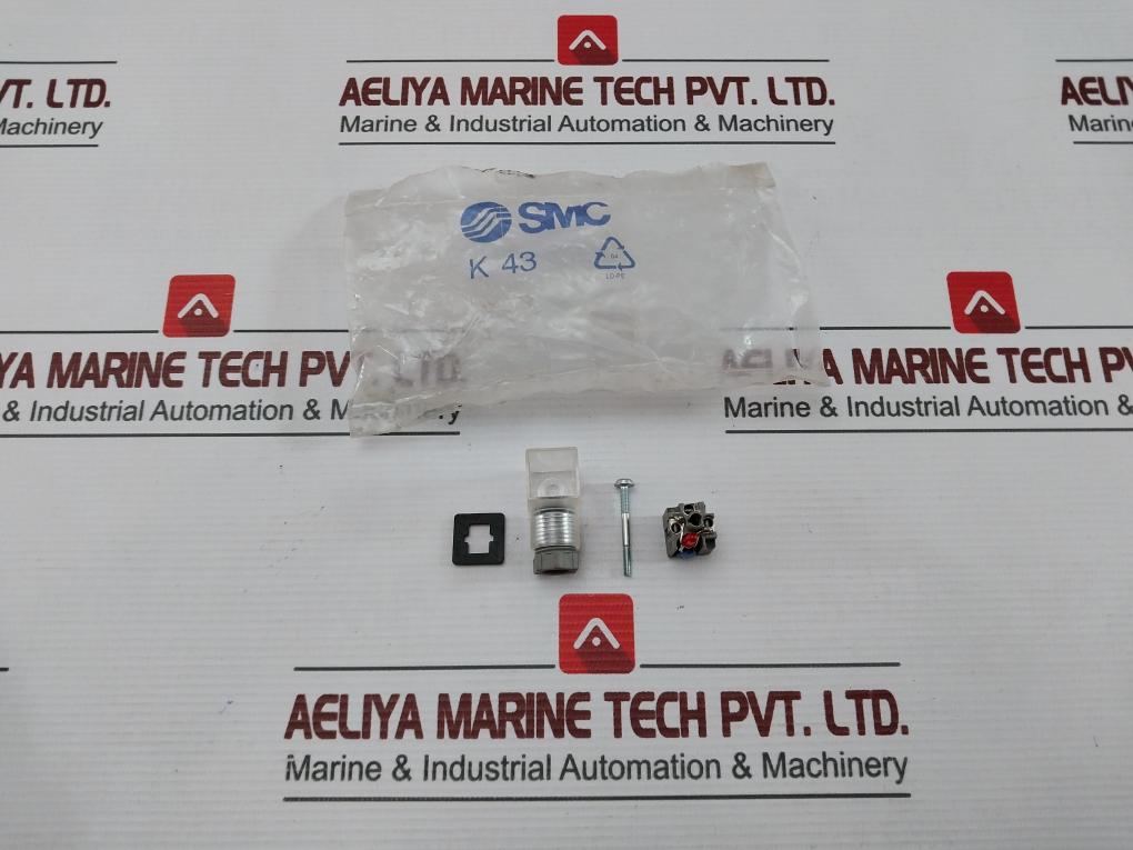 Smc K43 Pneumatic Solenoid Coil Connector New
