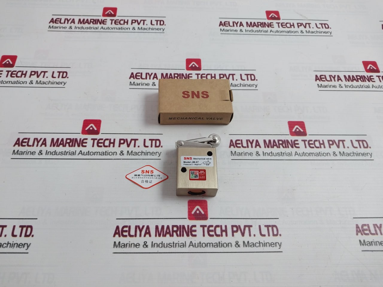 Sns Jm-07 Pneumatic Mechanical Valve For Roller Type 2 Position 3 Way