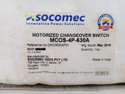 Socomec Mcos 630A On Load Motorised Changeover Switch 230V Ac