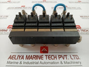 Solenoid Valve Manifold Block  24v Dc 6014 T 2,0 Fkm Ms Brand Burkert