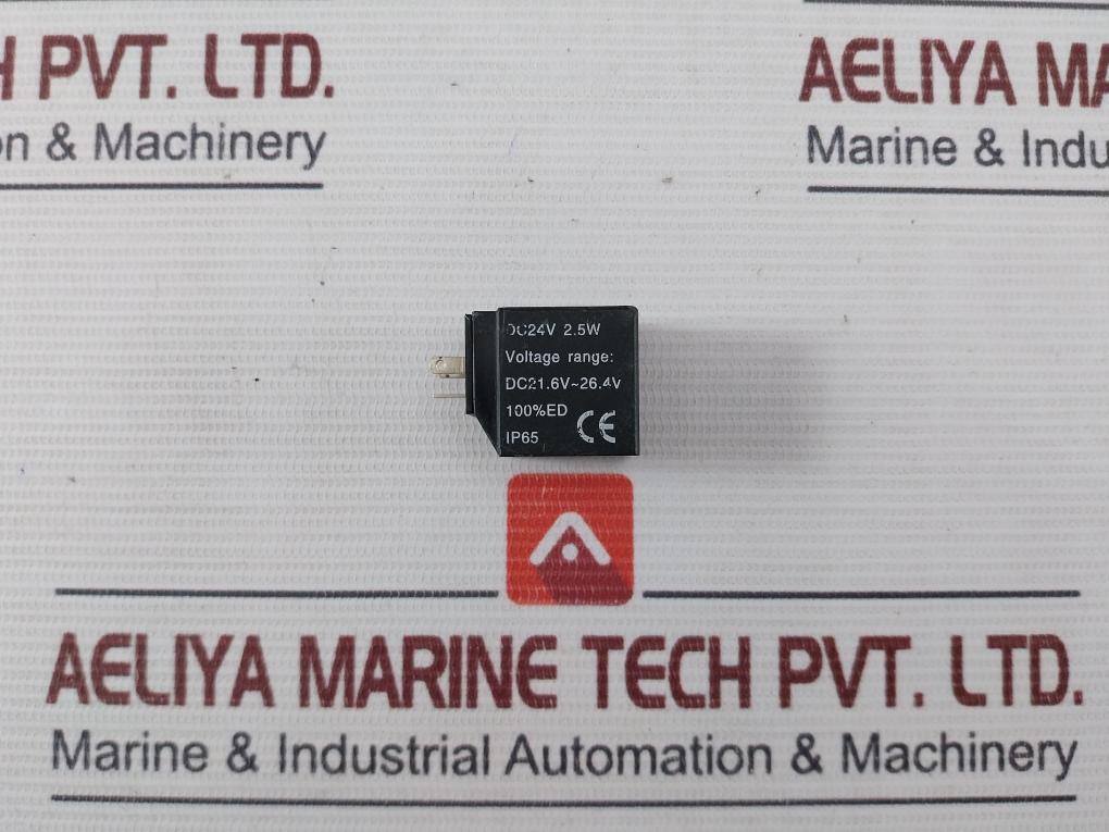 Solenoid Valve Coil Dc24V 2.5W Ip65 Dc 21.6V To 26.4V