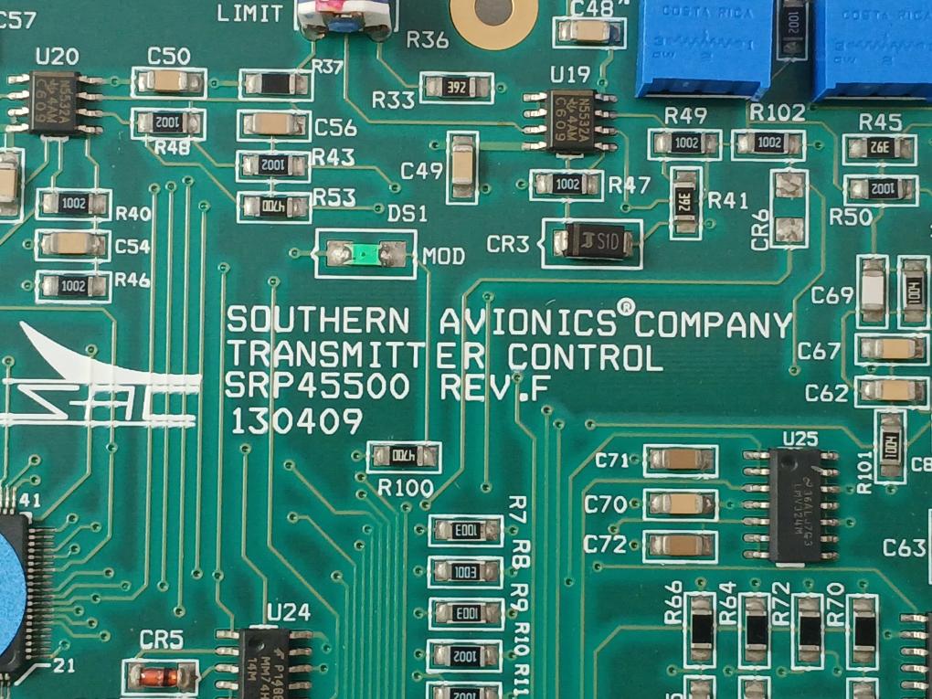 Southern Avionics Srp45500 Transmitter Control Pcb 01-tf