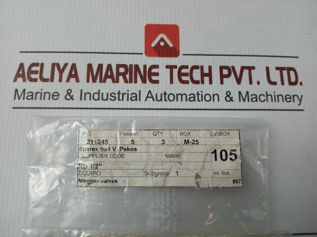 Spares Ball Valve Brand In Pekos Pip-0235.005 - New