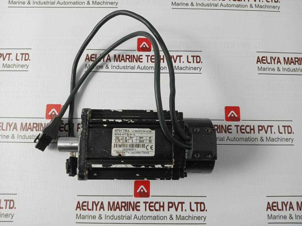 Spectra Sm-072-pa Ac Servo Motor System 3000 Rpm Ip65 3A