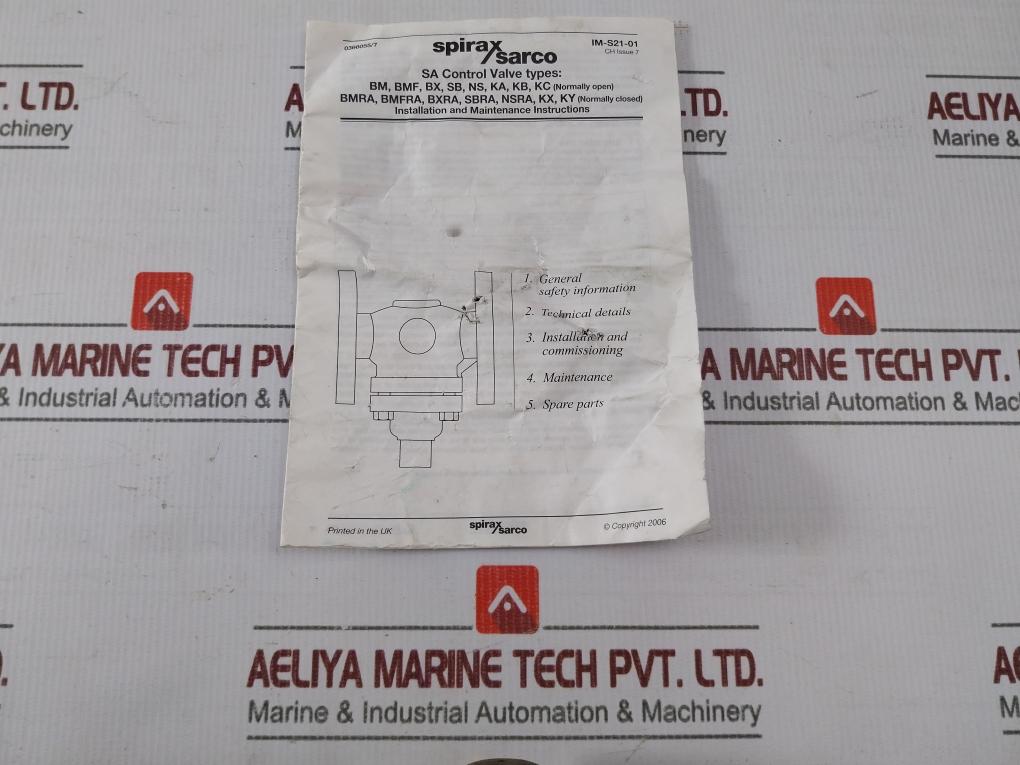 Spirax Sarco Sb Temperature Control Valve Cc491Km