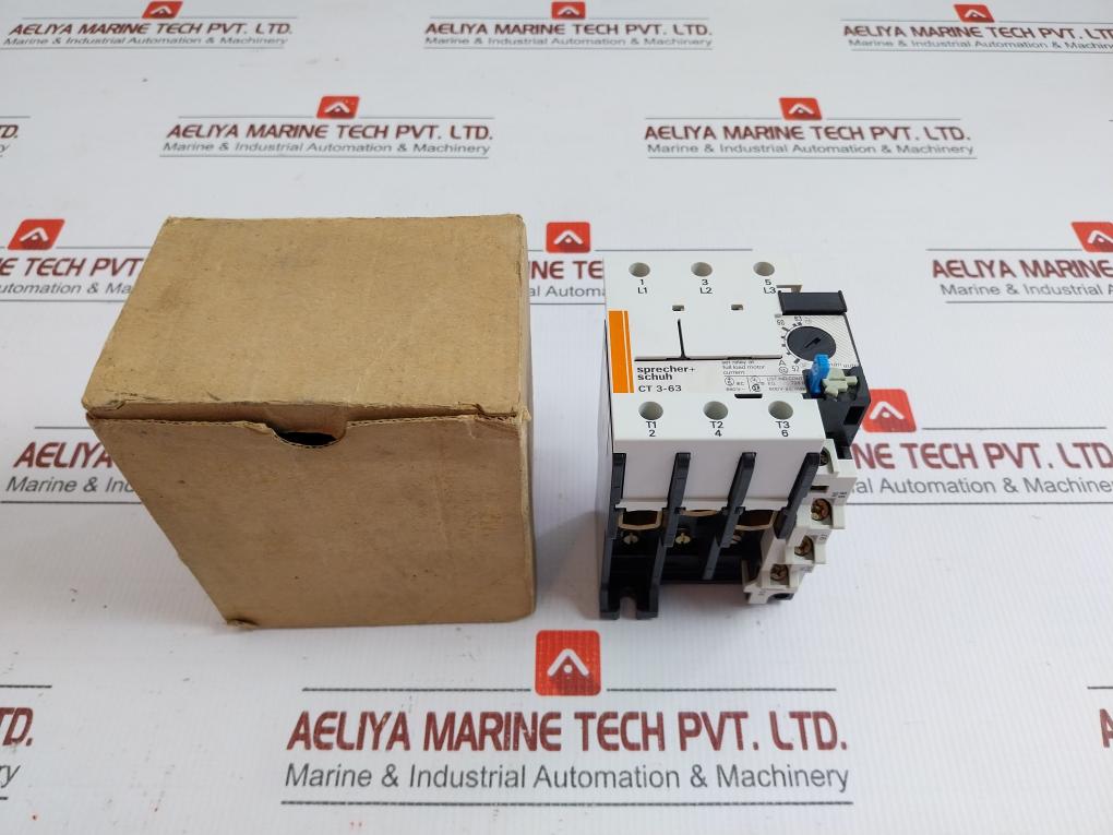 Ct 3-63 By Sprecher+Schuh 600v Ac Thermal Overload Relay
