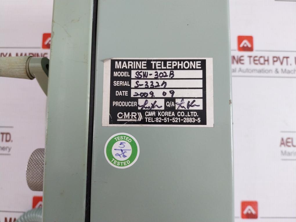 Ssw-302b Marine Sound-Powered Telephone By Cmr Dc24v 5000rpm