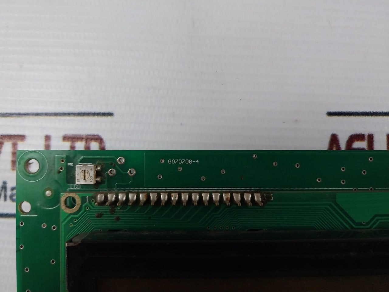 St G070708-4 Digital Display Printed Circuit Board