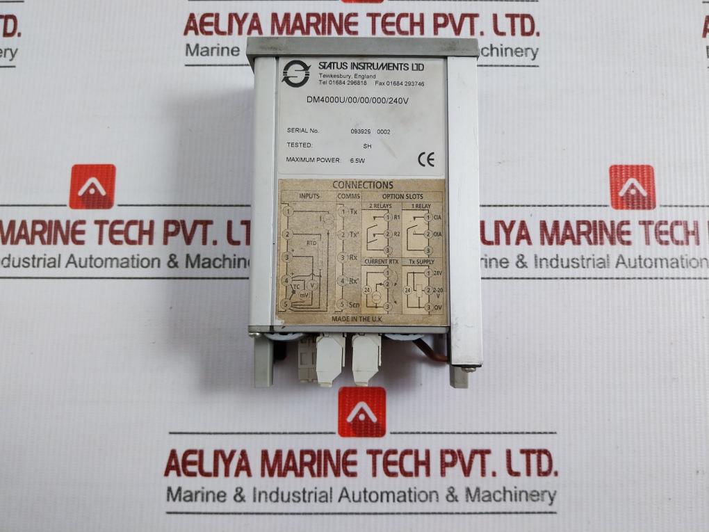 Process Indicator 24v By Status Instruments Dm4000u/00/00/000/240v