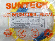 3M Sc Pc Sc Pc Single Mode Fiber Patch Cord Set Duplex 9/125 Sunteck Stofsmdxpc