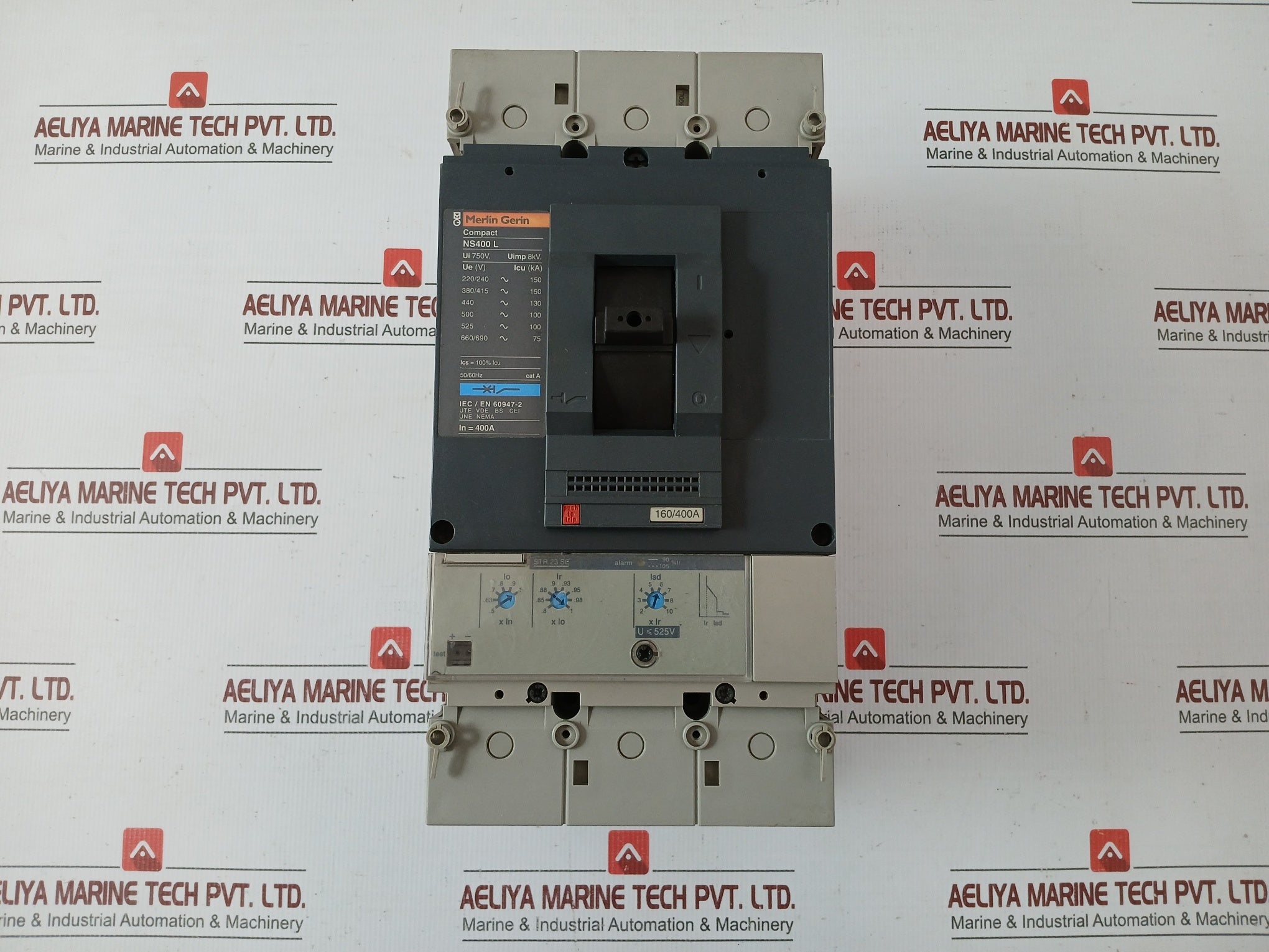 Str23Se 400 Compact Mccb Circuit Breaker 50/60Hz Part No. Ns-400L BY Merlin Gerin