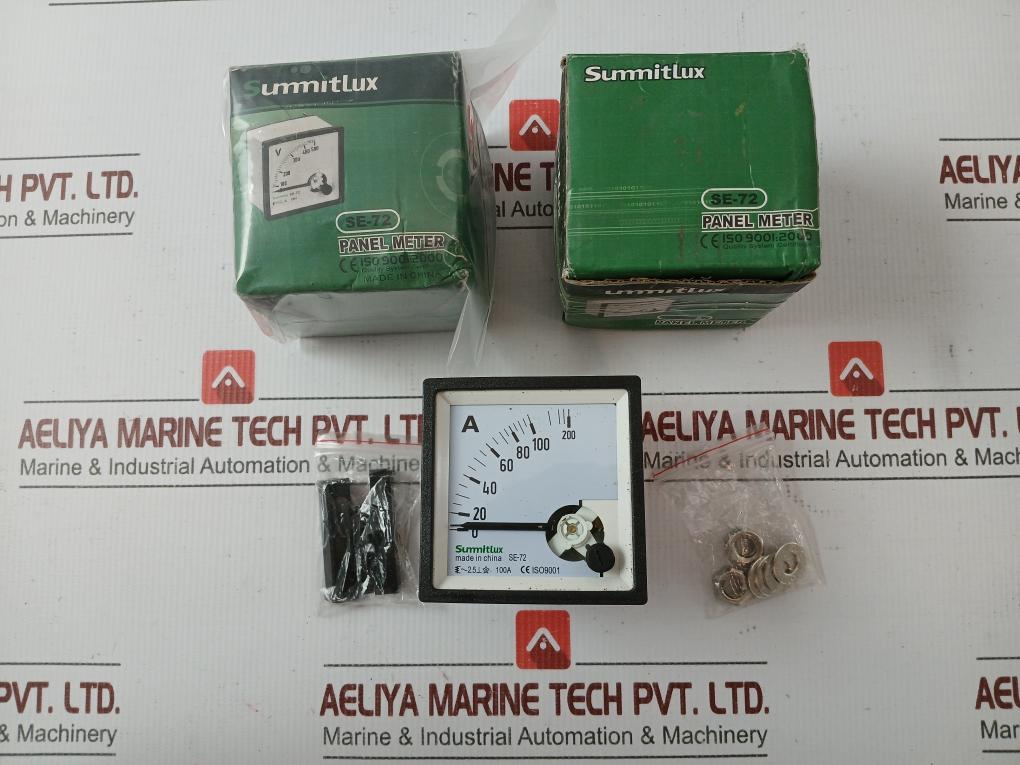 Summitlux 0 To 200 A Analog Ammeter Se-72 - 220 Gm
