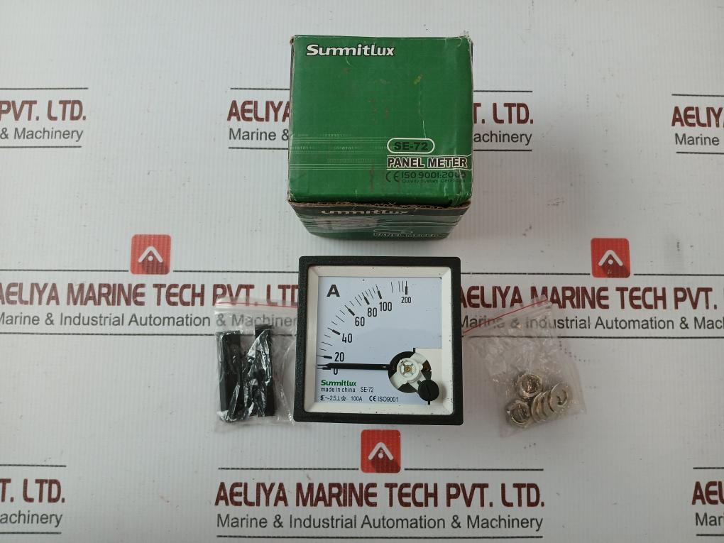 Summitlux 0 To 200 A Analog Ammeter Se-72 - 220 Gm