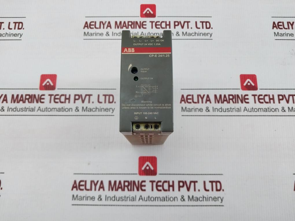 Switch Mode Power Supply 24-28vdc 47-63hz By Abb Cp-E 24/1.25