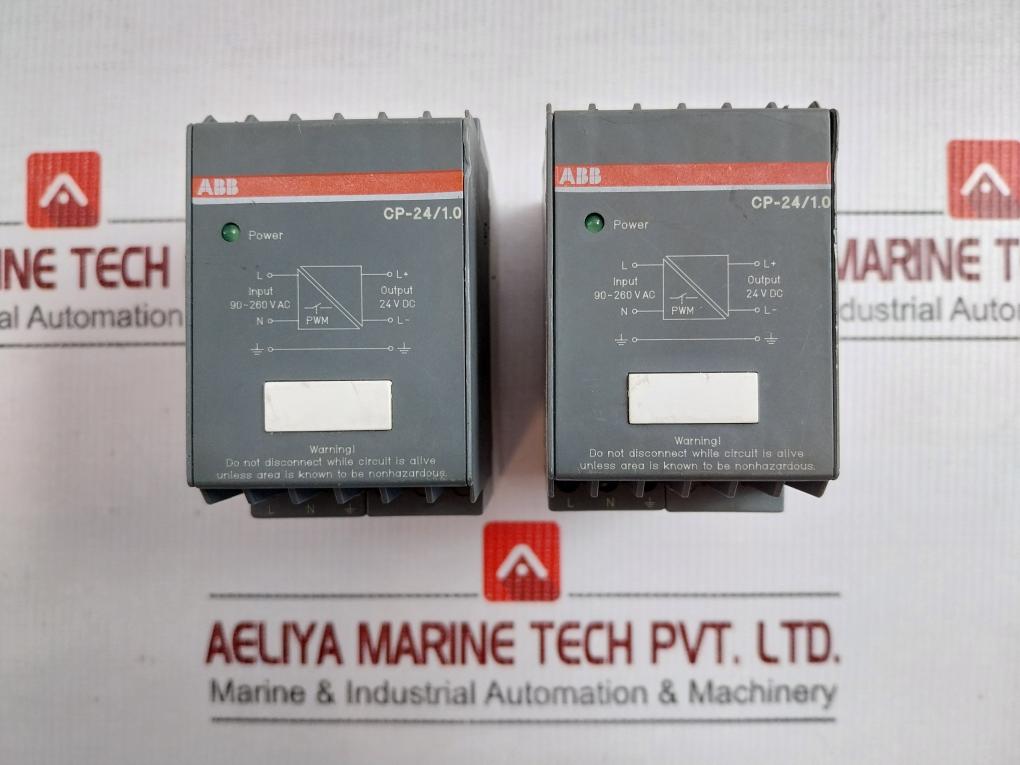 Switching Power Supply Ac 90-260v/47-440hz Part No. Cp-24/1.0 Abb