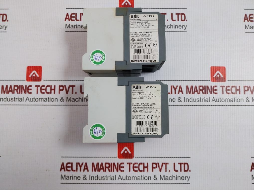 Switching Power Supply Ac 90-260v/47-440hz Part No. Cp-24/1.0 Abb