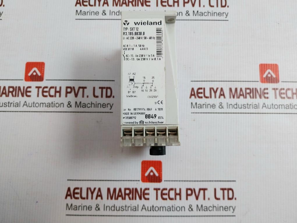 Sxt 12 Voltage-Or Current-Measuring Relay Ac220-240v.50-60hz Wieland