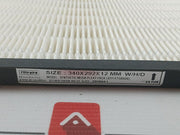 Synthetic Media Pleat Pack (Effi-f7 Grade) 340X292X12 Mm W/H/D By Filtraire - 220 Gm